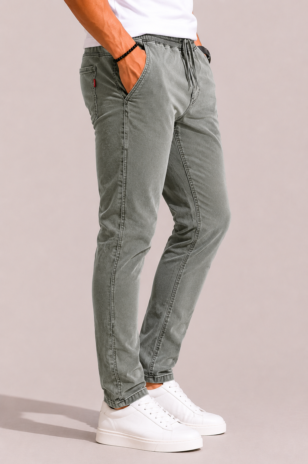 Men's Premium Denim Lower Track Pants