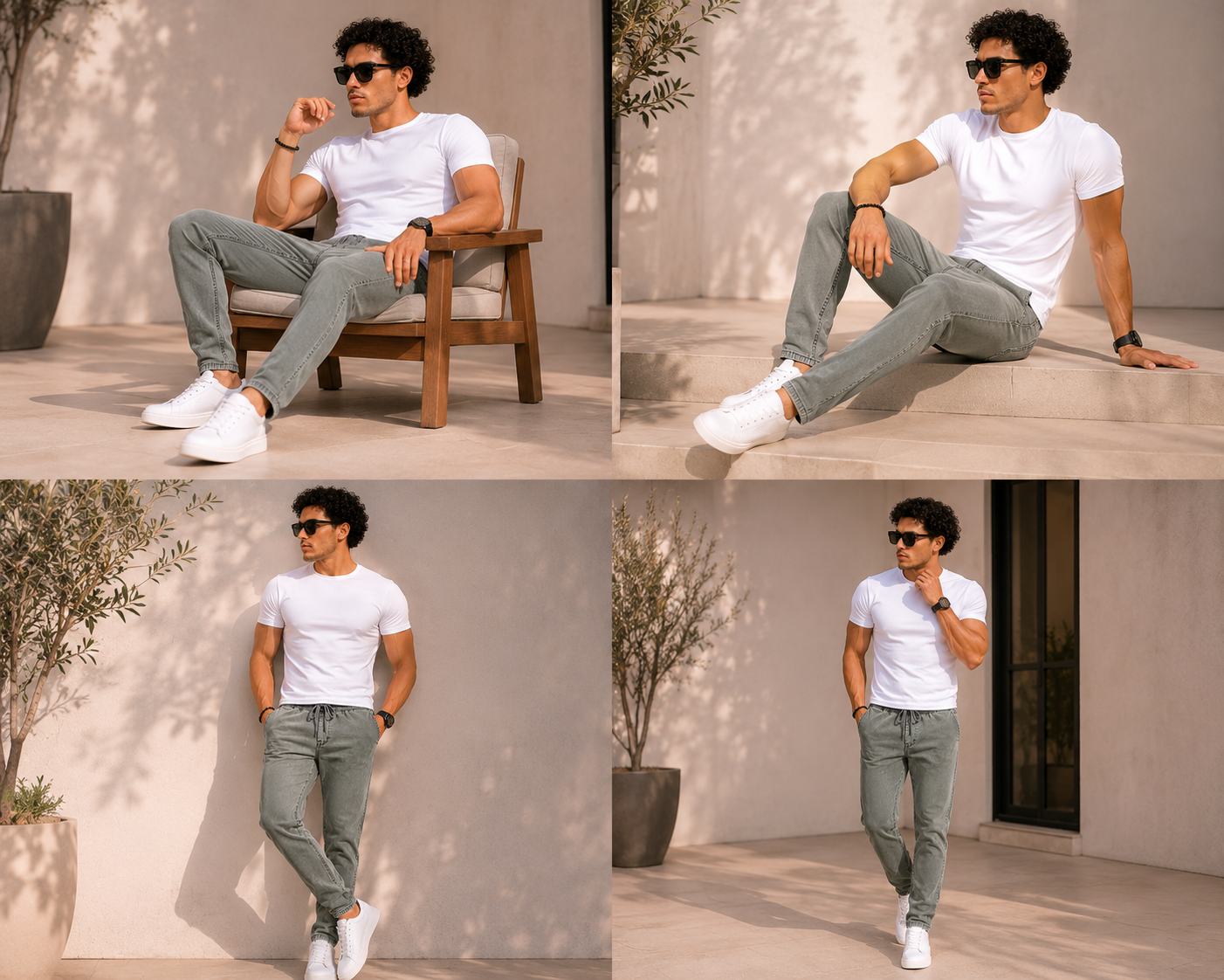 Men's Premium Denim Lower Track Pants